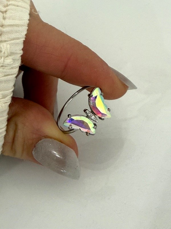 Producto - N529 Anillo mariposa tornasolada