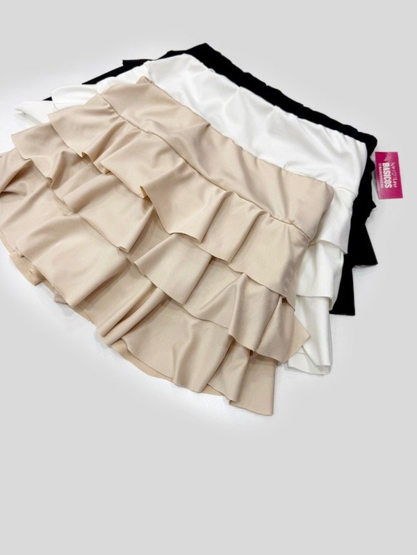 Producto - SHORT POLLERA MICRO 3 VOLADOS