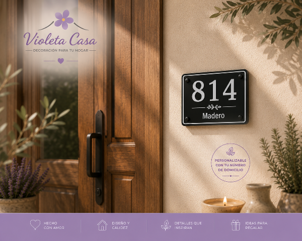 Producto - Placa Número de Casa Personalizada