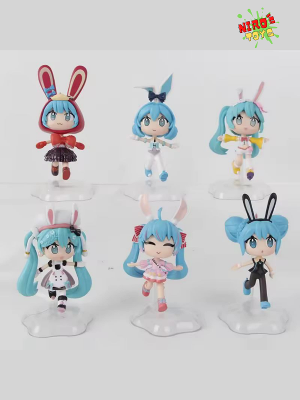Producto - Miku set x6 (11CM) - Figura Hatsune Miku - Nirostoys
