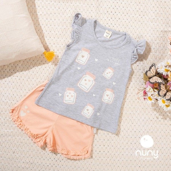 Producto - Pijama Verano VRUT Gris Frasquitos