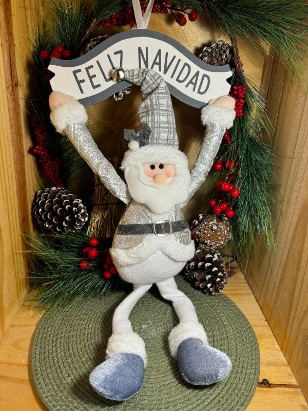 Producto - Santa Feliz Navidad plateado (Efectivo: 26.320)