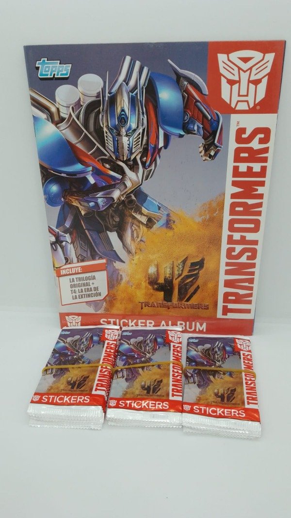 Producto - Álbum + sobres  Transformers 2014