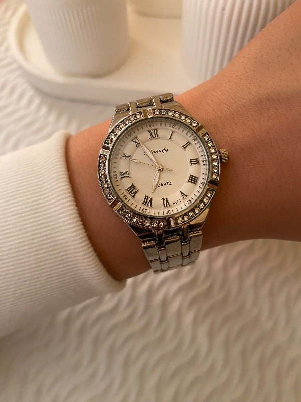 Producto - Reloj Romano Plateado - 0