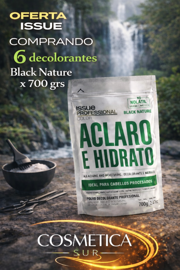 Producto - promo issue x 6 decolorantes black Nature x 700 grs