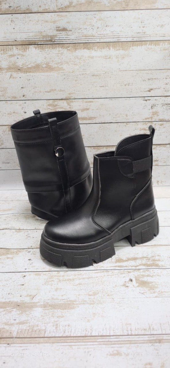 Producto - borcego con caña desmontable negro del 36 al 40 - 1