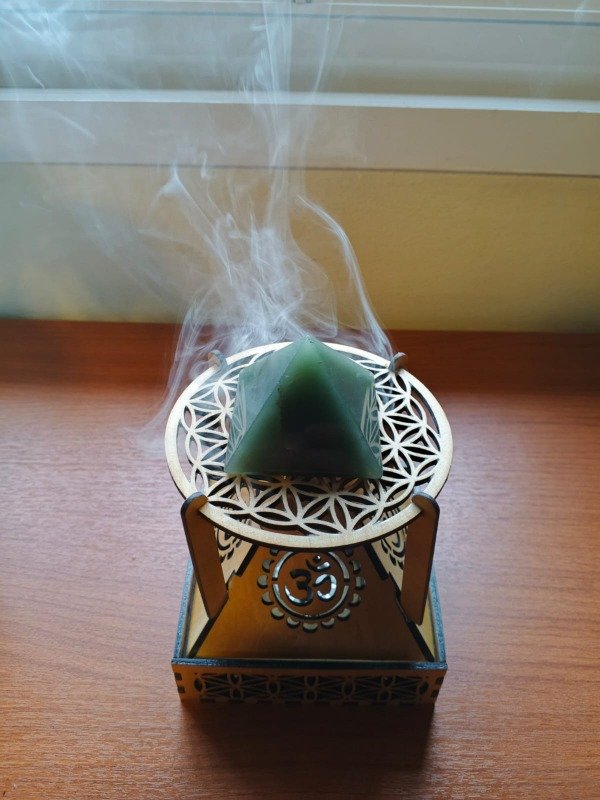 Producto - Estación de Limpieza Energética - Sahumador para Cristales, Tarot y Objetos - 8