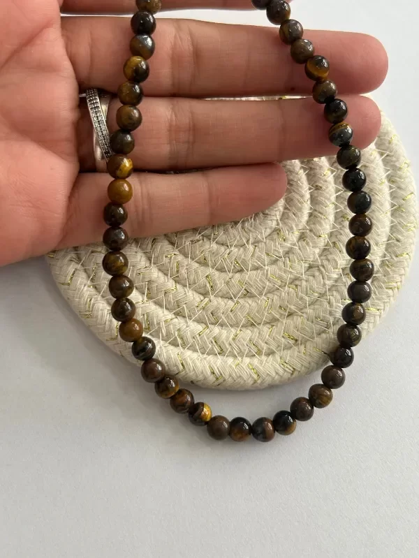 Producto - GARGANTILLA PIEDRAS NATURALES OJO DE TIG...