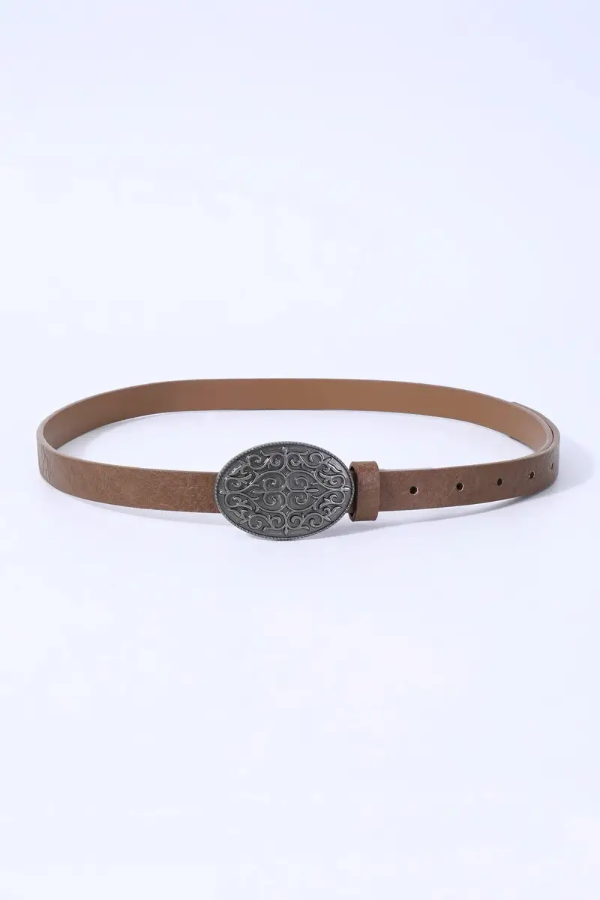 Producto - Cinto fino hebilla labrada