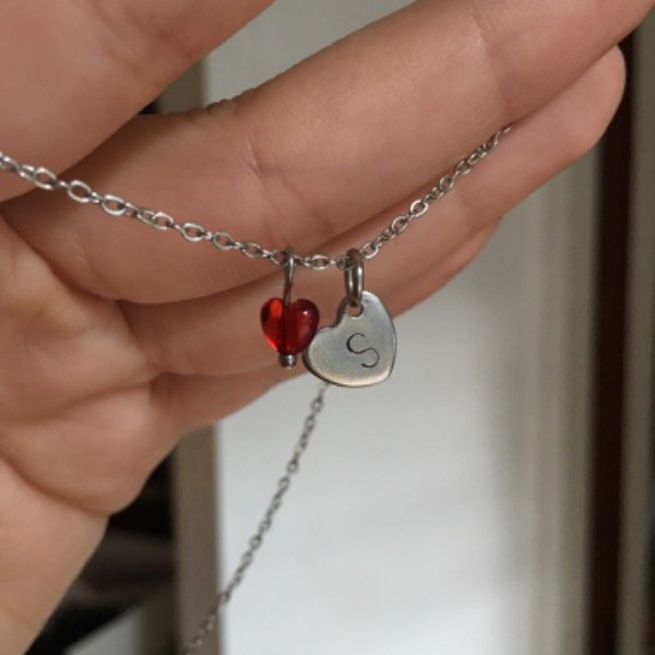 Producto - Chapita Personalizada Corazón - Acero (hasta 2 dígitos)