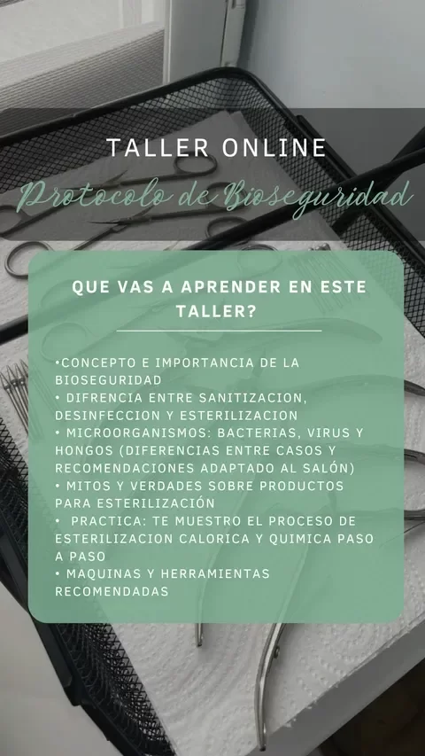 Producto - Taller Online Protocolo de Bioseguridad