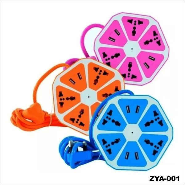 Producto - PROLONGADOR ZAPATILLA MULTICONECCIONES HEXAGONAL