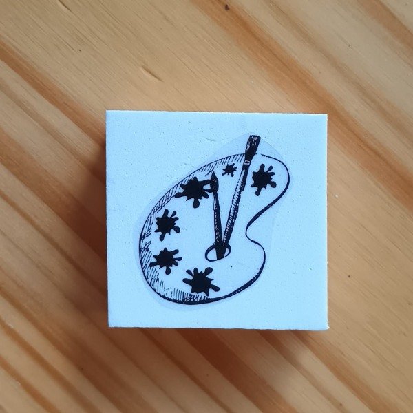 Producto - Sello Paleta de pintor 5x5 cm