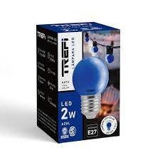 Producto - LAMPARA LED GOTA 2W E27 AZUL TREFILIGHT