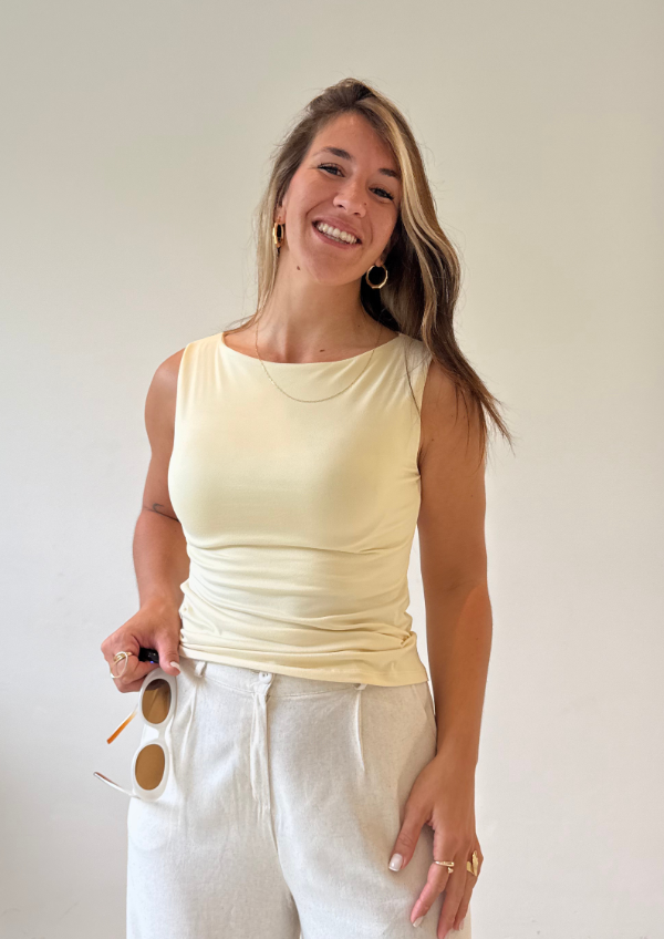Producto - Musculosa AMBAR - Vainilla - 3