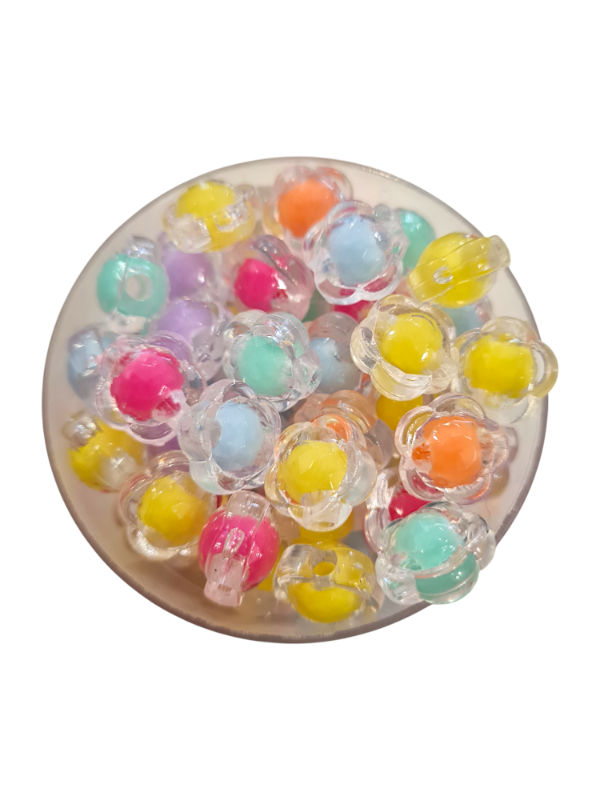 Producto - CUENTAS FLORES DE COLORES