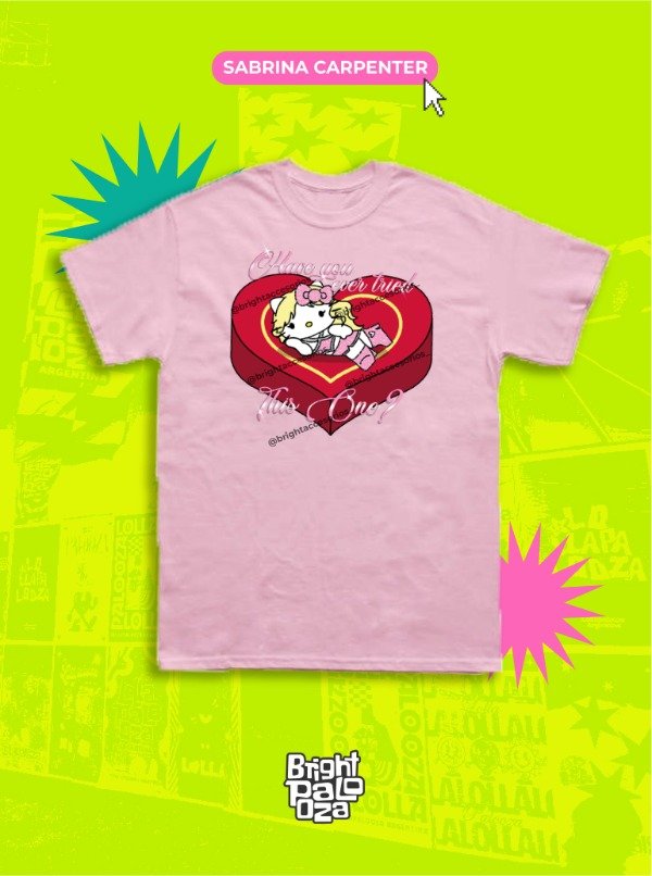 Producto - Remera Kitty Sabrina Carpenter - BRIGHTPALOOZA