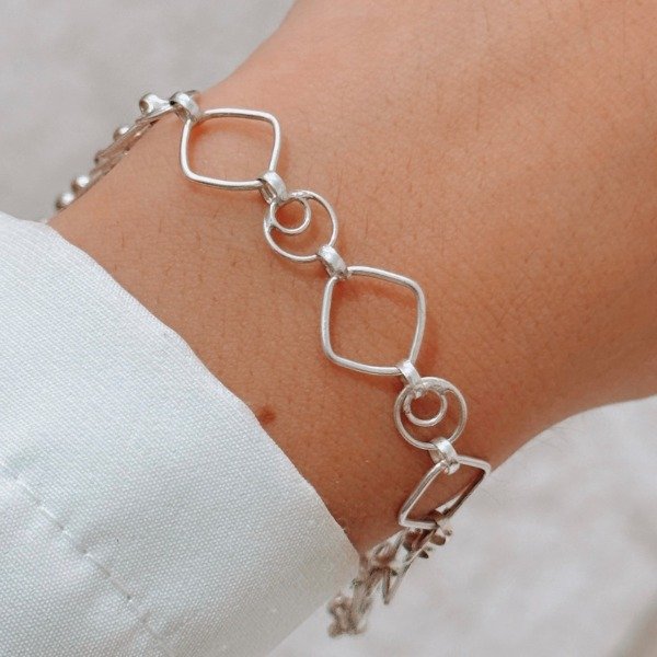 Producto - Pulsera Rolo Rosario Plata 925