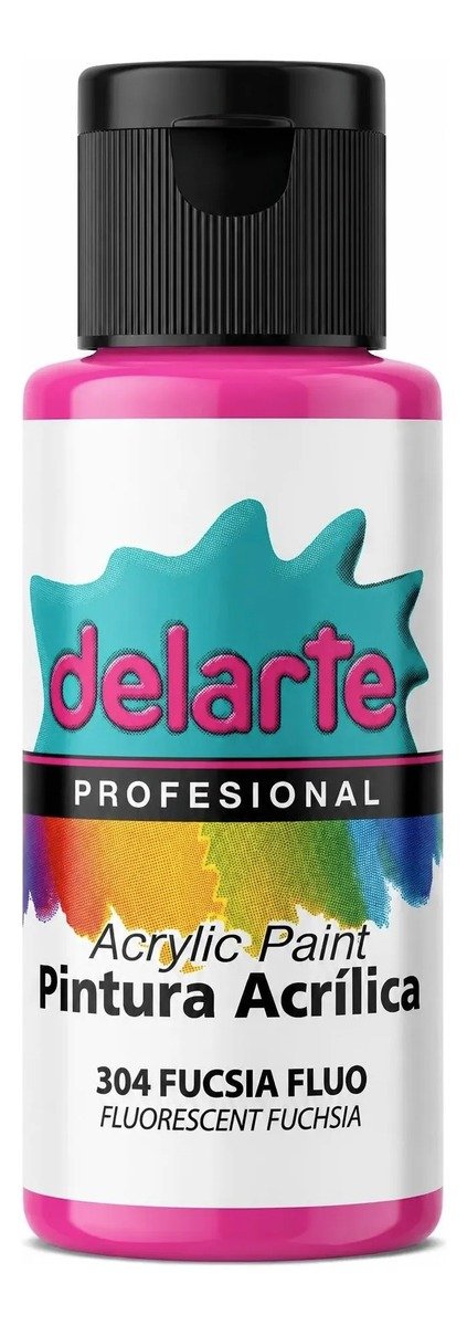 Producto - Pintura Acrilico Model Delarte 50 cc 304 Fucsia Fluo - 0
