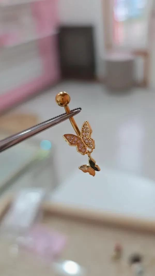 Producto - Piercing ombligo mariposa AD