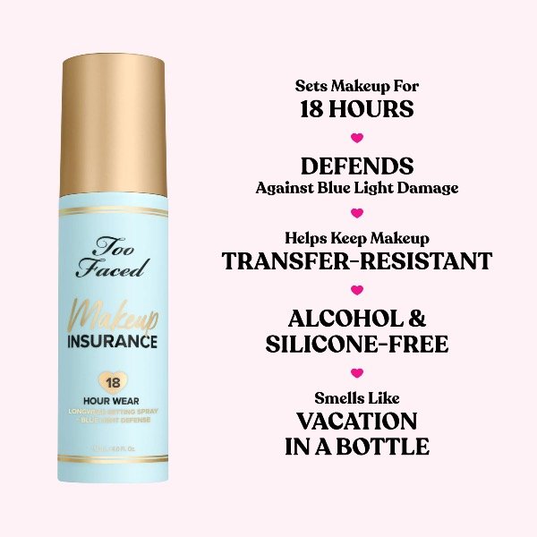 Producto - Too faced Fijador Makeup Insurance Setting Spray