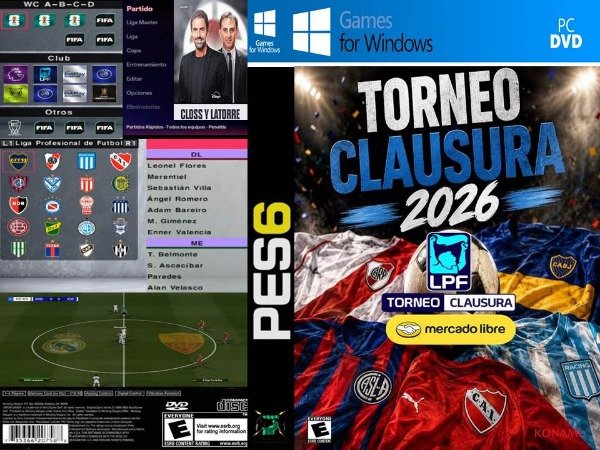 Producto - PES 6 CLAUSURA 2026 ARGENTINO FINAL (PC)