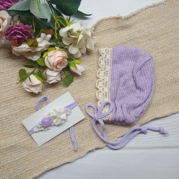 Producto - Capota Lila + vinchita NB