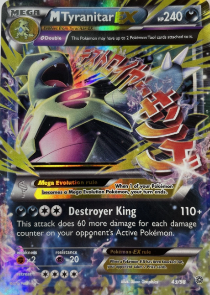 Producto - Mega M Tyranitar EX - 43/98 - Ancient Origins - Holo