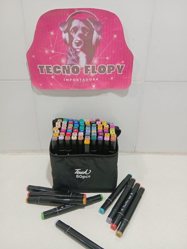 Producto - Fibrones plumones doble punta x80