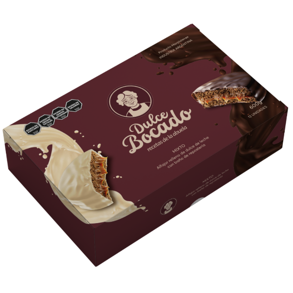 Producto - Caja de alfajores mixta Dulce Bocado x 12 unidades