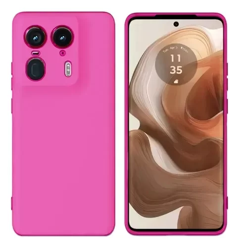 Producto - Funda Silicone Case Fucsia para Moto EDGE 50 Ultra