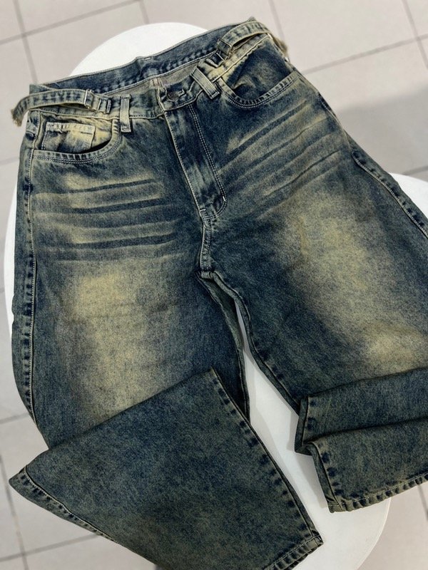 Pantalón baggy regulable oxidado customizado — imagen 4