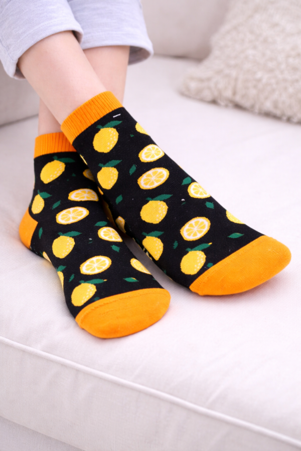 Producto - MEDIAS DOBLE ALGODÓN LIMONES