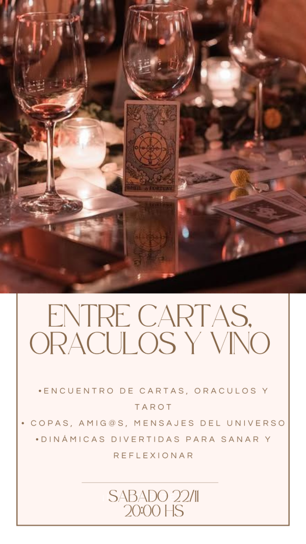 Producto - Encuentro de Cartas, Oraculos y Vino