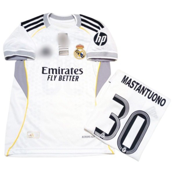 Producto - Camiseta Real Madrid titular Mastantuono niño
