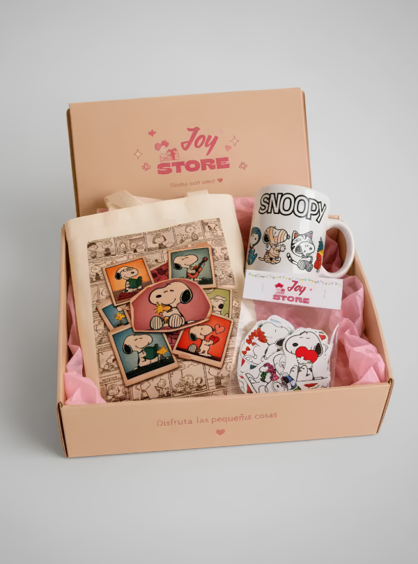 Producto - Kit Snoopy 2 - Taza, Totebag y Stickers - 0
