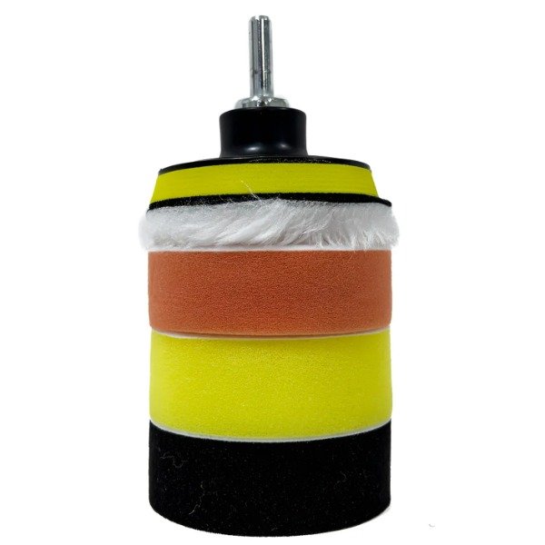 Producto - Kit Pads De Pulido Para Taladro 3 Pulgadas +backing + Acople