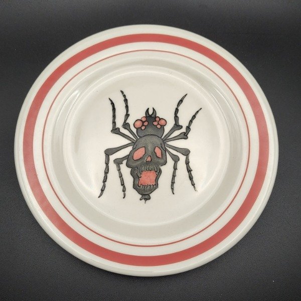 Producto - Juego 2 platos araña calavera