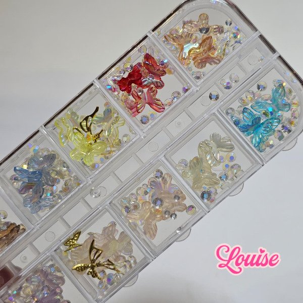 Producto - Caja Apliques x12 Mariposa Aurora