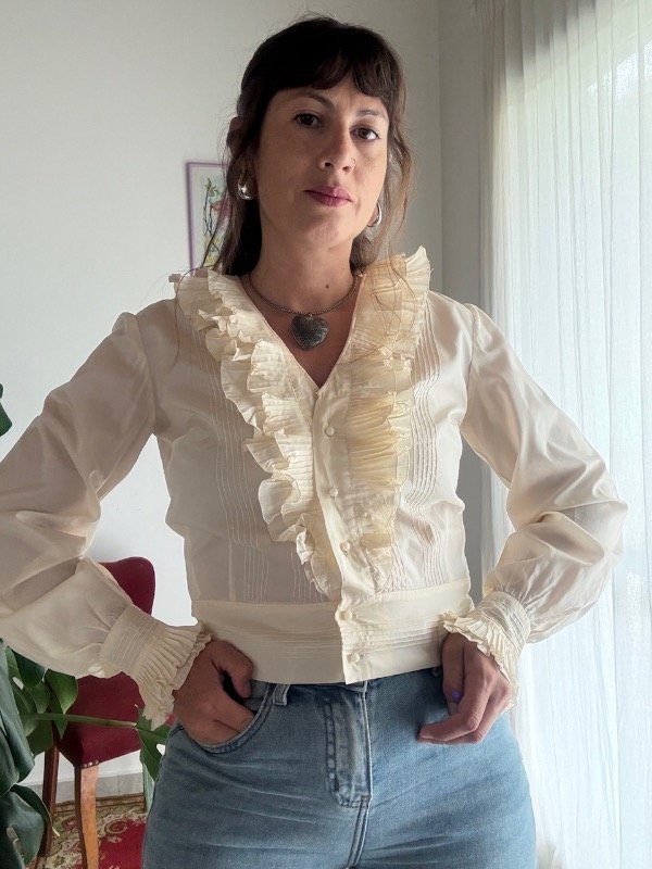 Producto - Camisa organza con jabot