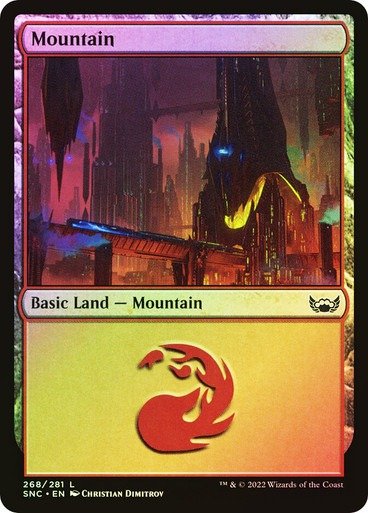 Producto - Mountain 268 Foil  Streets of New Capenna