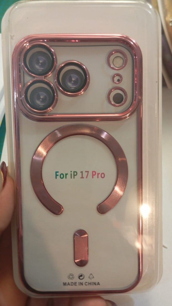 Producto - Funda Metallic Magnetic Case Rosa para iPhone 17 Pro