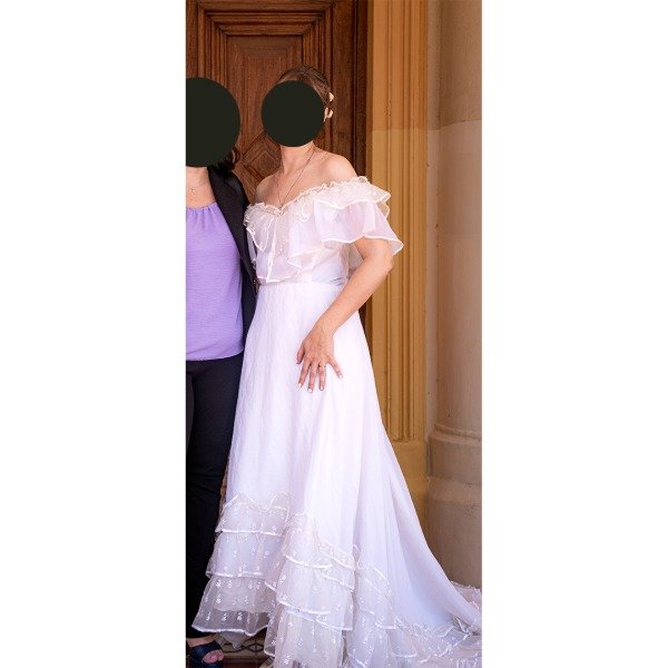 Producto - Vestido de Novia Largo con Cola - 1
