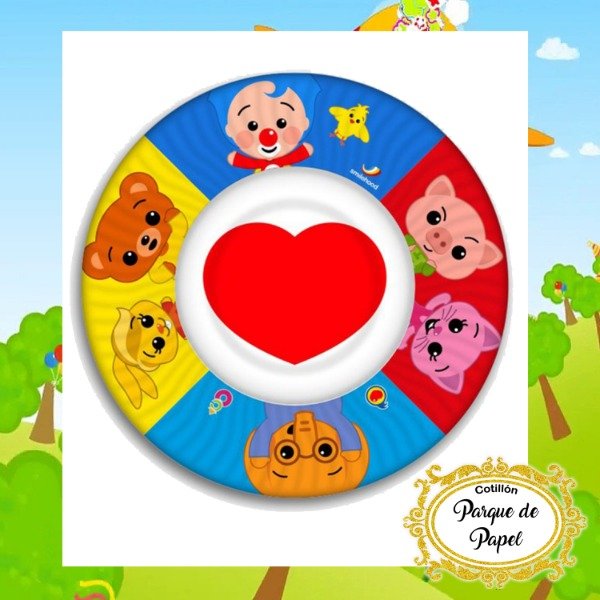 Producto - Plato Payaso Plim Plim (x10 u.)