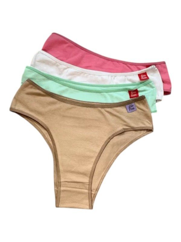 Producto - Bombacha Vedetina Talle Especial Lisa Dulce Limon x12 Art.94