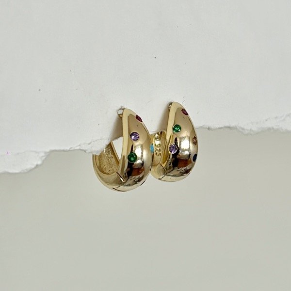 Producto - Argollas Gota Multicolor - 0