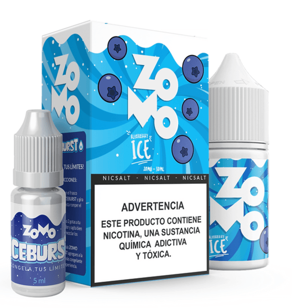 Producto - Zomo burst blueberry ice arándanos fríos eliquid
