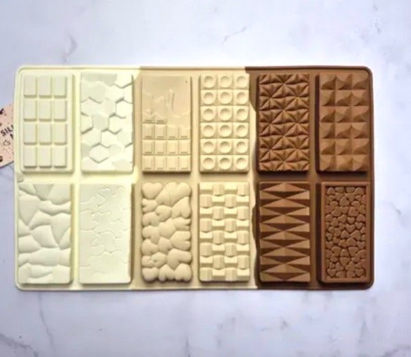 Producto - MOLDE SILICONA X12 TABLETAS DE CHOCO SURTIDAS
