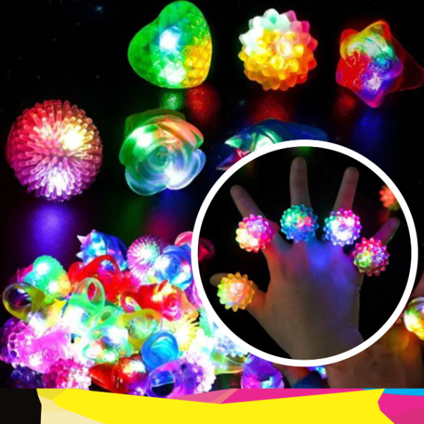 Producto - Anillo luminoso, varias formas y colores