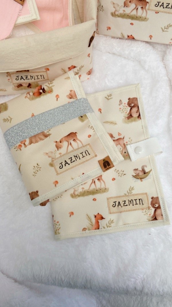 Producto - Set de cambiador + portatoallitas A PEDIDO con estampa a elección